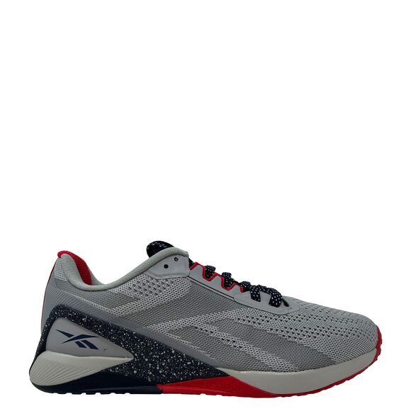Reebok Men's Nano X1 Cross Trainer Pure Grey 3/Vector Navy/Vector Red 12.5